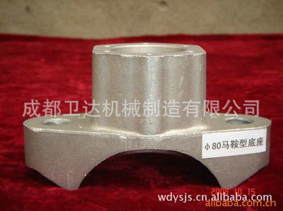 【工厂定制铝合金铸件Φ80马鞍型底座 大型压铸件模具制作】价格,厂家,图片,铸造,成都卫达机械制造-